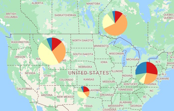 Pie Chart HTML Markers