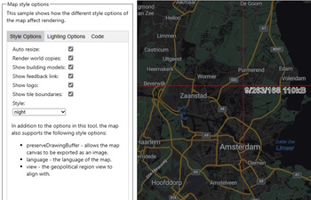 Map style options